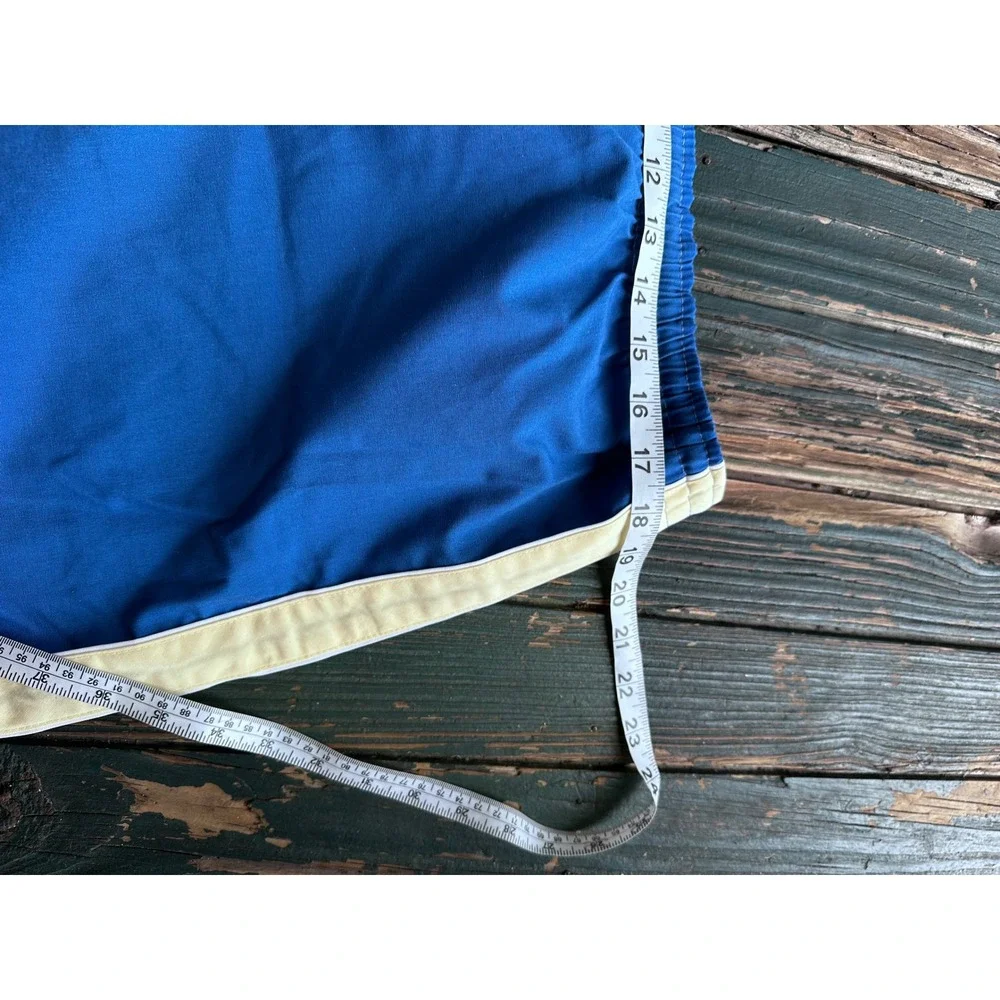 Vintage Towncraft 1927 Mens Royal Blue Swim Trunks Side Stripe Mesh Liner Small